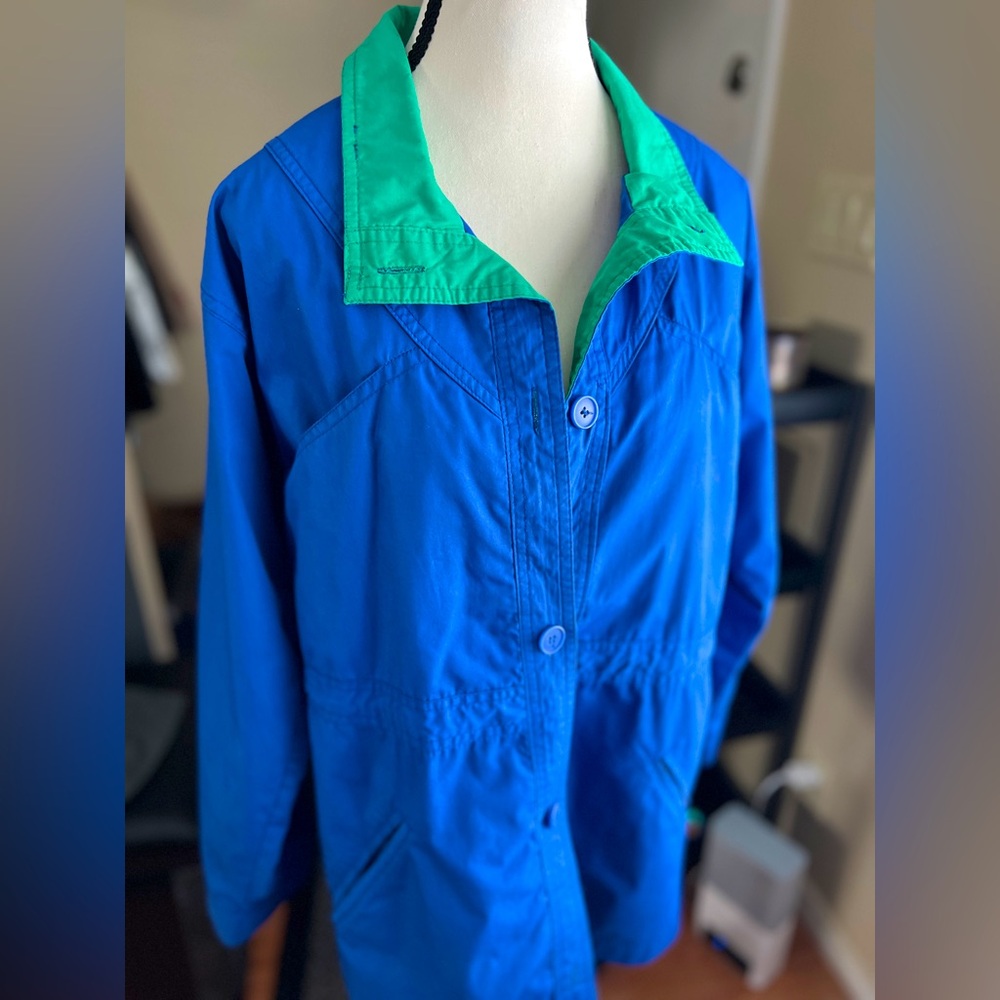 Vintage 90s Blue & Green Jacket